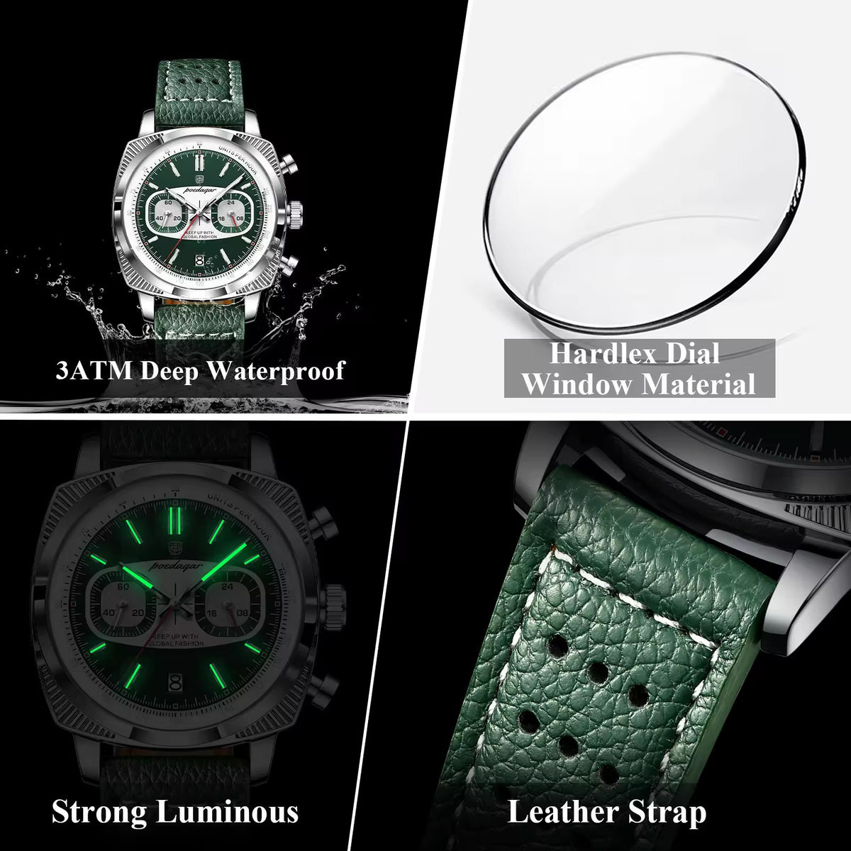 Montre Homme POEDAGAR 838 – Élégance et Luxe au Quotidien