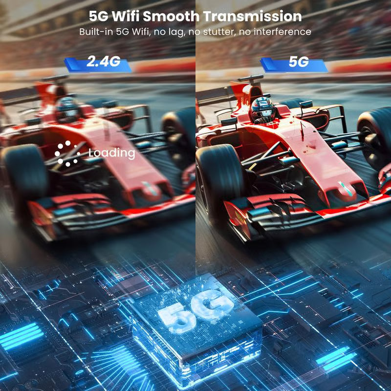 جهاز HDMI لاسلكي 4K – نقل شاشة فوري بدون إنترنت أو تطبيقات