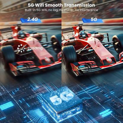 جهاز HDMI لاسلكي 4K – نقل شاشة فوري بدون إنترنت أو تطبيقات