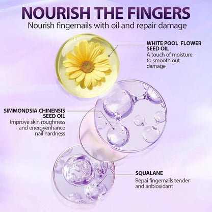 قلم العناية بالأظافر ثلاثي الوظائف – تغذية، حماية، وعطر زهري