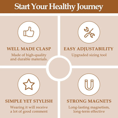 سوار العافية الأنيق™(معدن النحاس الخالص)