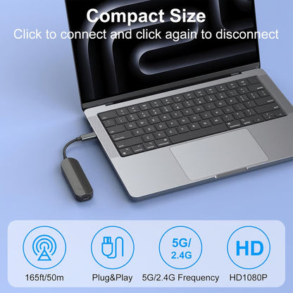 جهاز HDMI لاسلكي 4K – نقل شاشة فوري بدون إنترنت أو تطبيقات