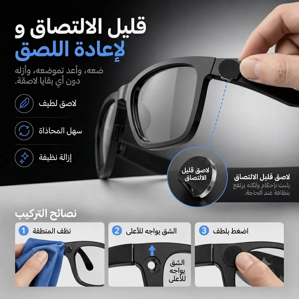 ملصقات حجب إضاءة LED: غير مرئية ومقصوصة بدقة للنظارات الذكية