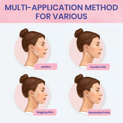 شريط لاصق غير مرئي لرفع الوجه وشد الترهلات والتجاعيد المزعجة