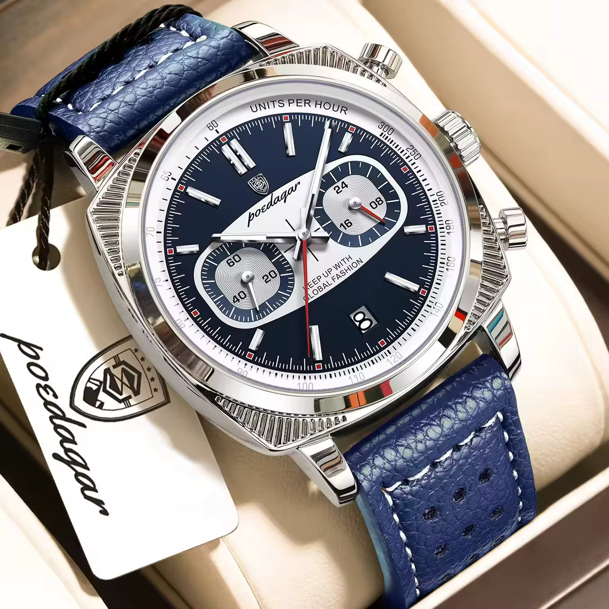 Montre Homme POEDAGAR 838 – Élégance et Luxe au Quotidien