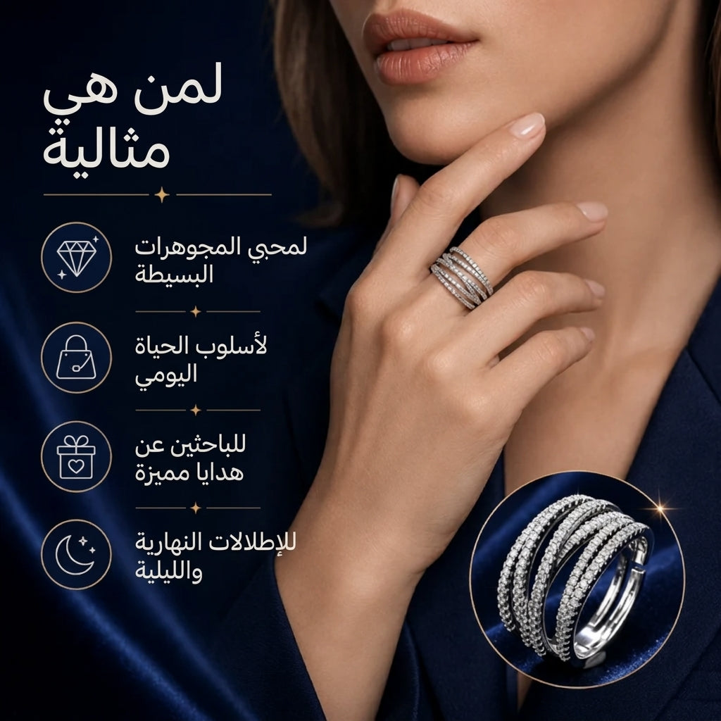 خاتم متداخل متعدد الطبقات قابل للتعديل