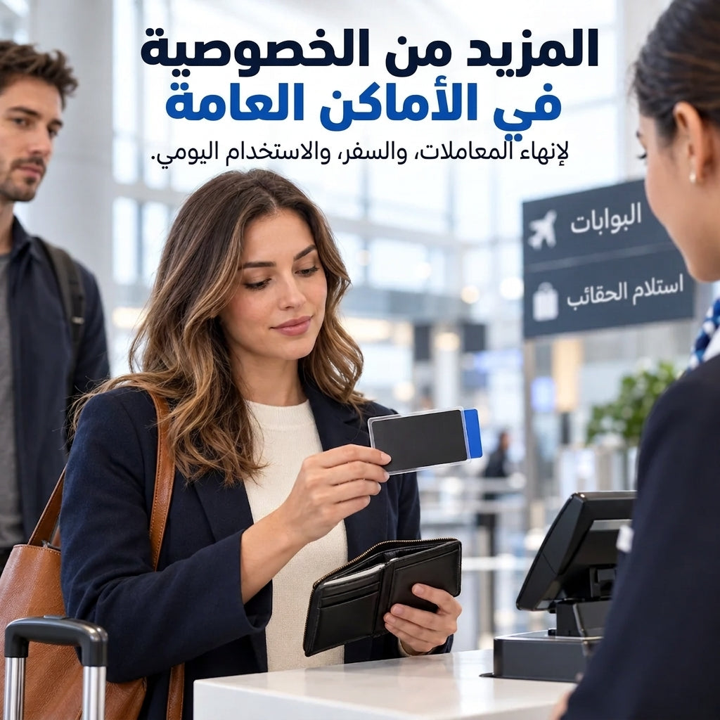 غلاف البطاقات لحماية الخصوصية من الزوايا الجانبية