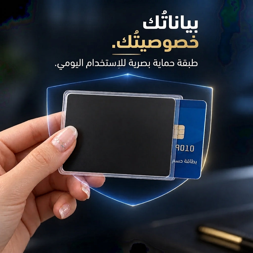 غلاف البطاقات لحماية الخصوصية من الزوايا الجانبية