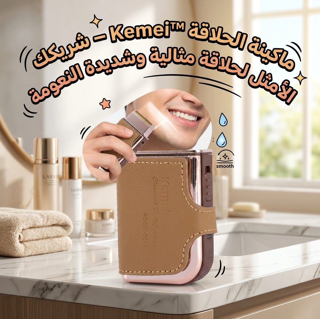 ماكينة الحلاقة Kemei™ – شريكك الأمثل لحلاقة مثالية وشديدة النعومة