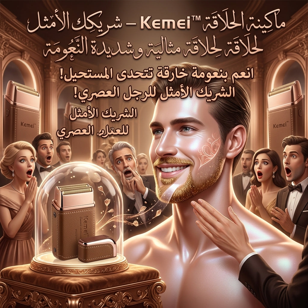 ماكينة الحلاقة Kemei™ – شريكك الأمثل لحلاقة مثالية وشديدة النعومة