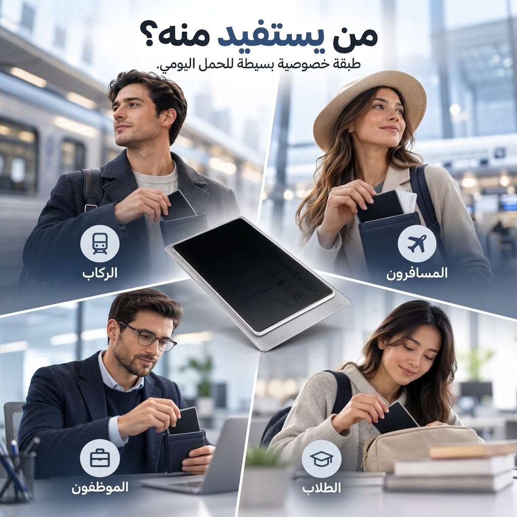 غلاف البطاقات لحماية الخصوصية من الزوايا الجانبية