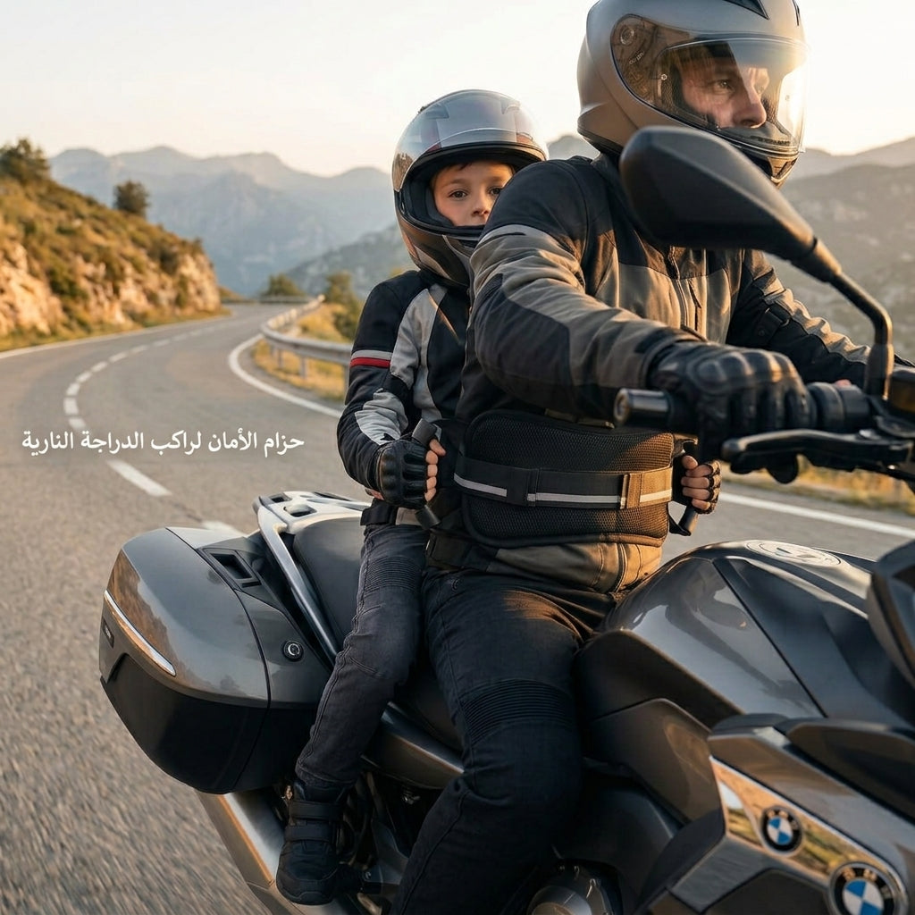 حزام الأمان لراكب الدراجة النارية