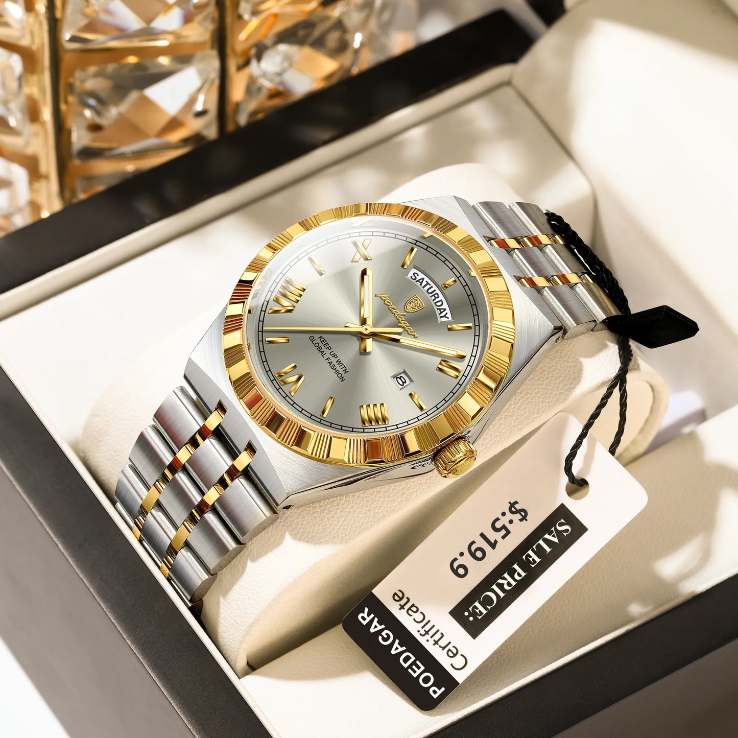 POEDAGAR 675 – ساعة رجالية تجمع بين القوة و الأداء