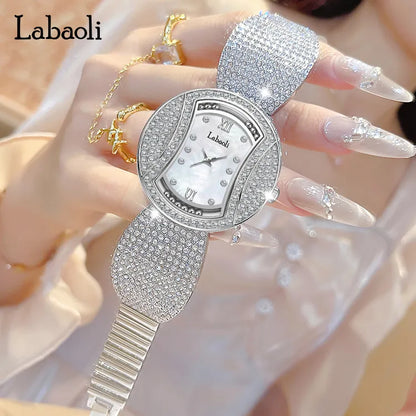 ساعة Labaoli "بريق الخلود" النسائية الفاخرة باللون الذهبي