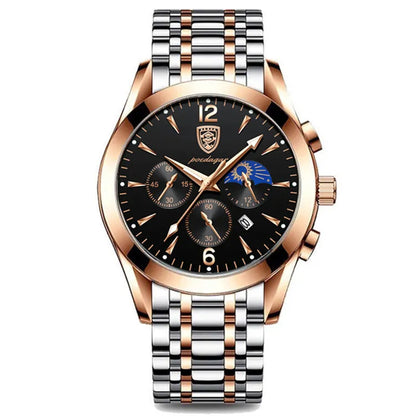 ساعة بيرتاسي للرجال بسوار جلدي فاخر