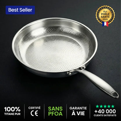 Poêle 100% Titane Pur Pour Une Cuisine Sans Toxines