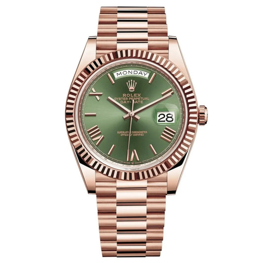 Rolex Day-Date Or Rose Vert Olive