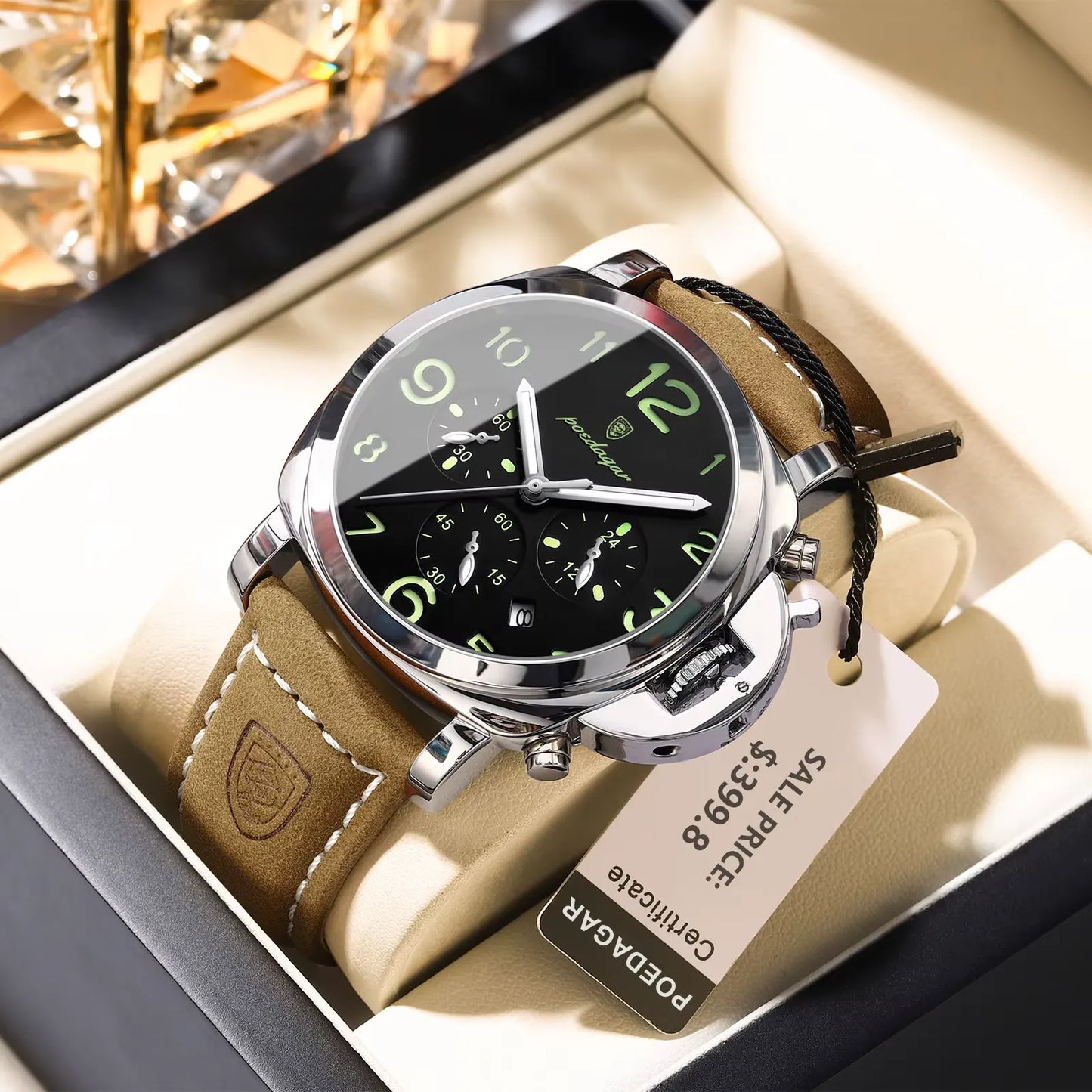 POEDAGAR 859 : Montre Sport de Luxe pour Homme
