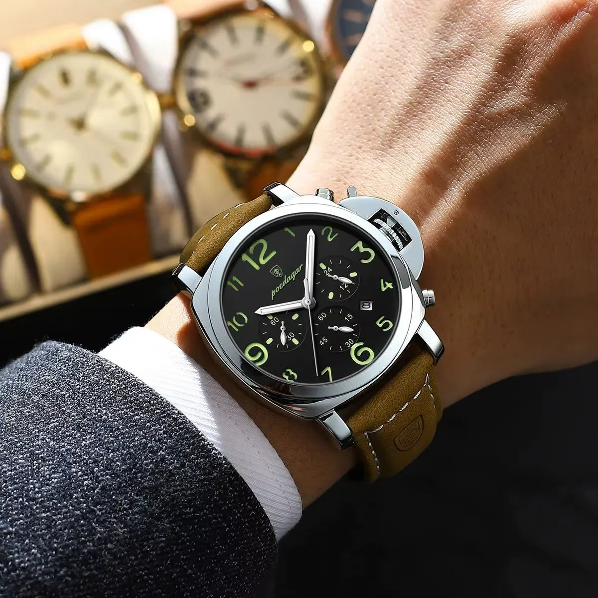 POEDAGAR 859 : Montre Sport de Luxe pour Homme