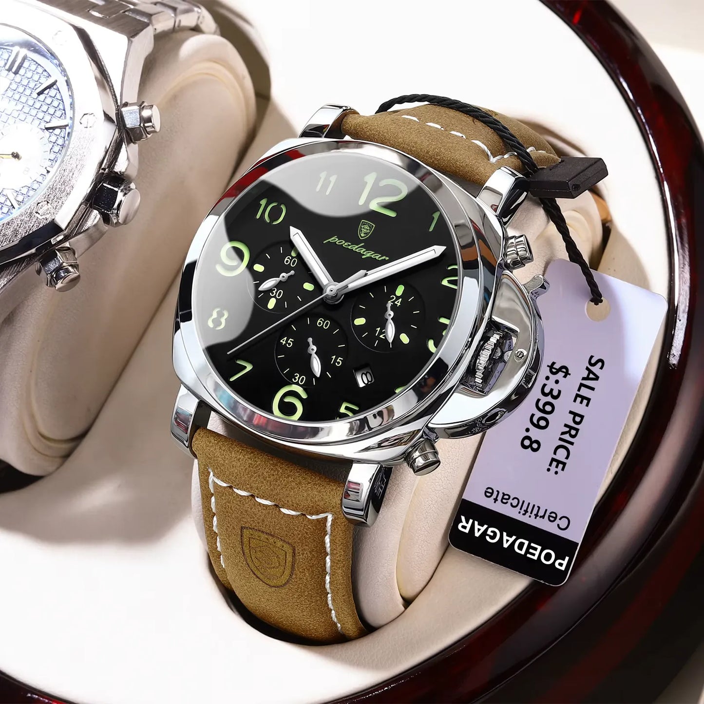 POEDAGAR 859 : Montre Sport de Luxe pour Homme