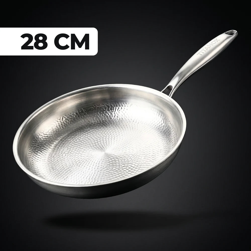 Poêle 100% Titane Pur Pour Une Cuisine Sans Toxines