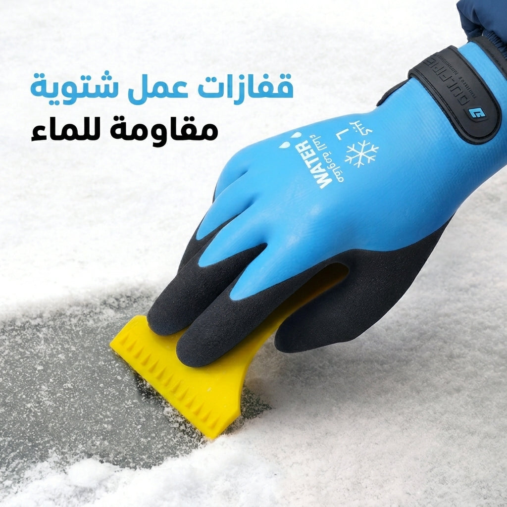 قفازات العمل الشتوية المقاومة للماء للرجال والنساء
