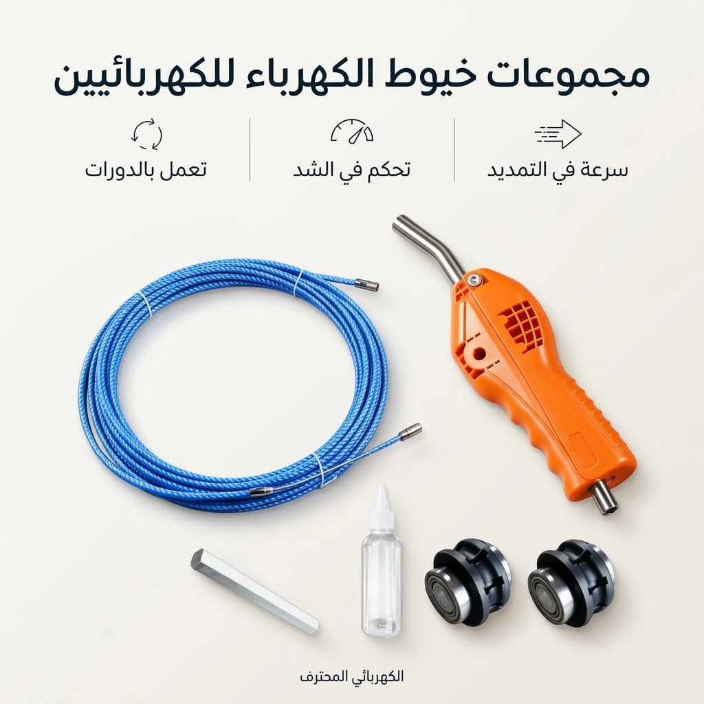 مجموعات خيوط الكهرباء للكهربائيين — تعمل بالدورات، تحكم في الشد، وسرعة في التمديد