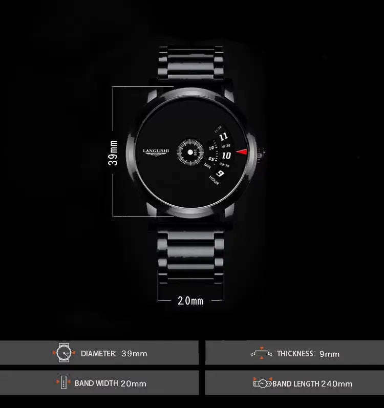 ساعة كرونوغراف كوارتز . الأناقة والدقة في معصمك