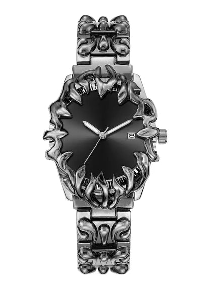 ساعة يد رجالية فاخرة بتصميم مخلبي – مزيج القوة والأناقة