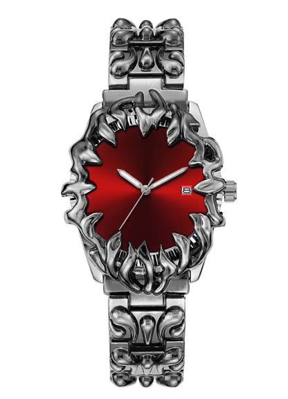 ساعة يد رجالية فاخرة بتصميم مخلبي – مزيج القوة والأناقة