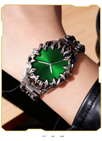 ساعة يد رجالية فاخرة بتصميم مخلبي – مزيج القوة والأناقة