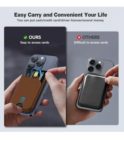 حامل هاتف مغناطيسي مع محفظة بطاقات